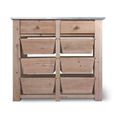 Aldsworth Storage Unit 8 Drawer Natural Wood