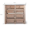 Aldsworth Storage Unit 8 Drawer Natural Wood