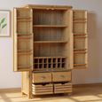 Janelle Larder Unit - 2 Door - Rustic Oak