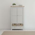 Salcombe Larder Unit - 2 Door - Grey Oak