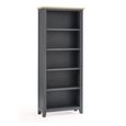 Bordeaux Tall Bookcase - Grey