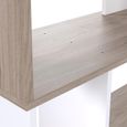 Maze Bookcase - Open - Oak and White