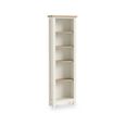 Modern Bookcase - Slim - White Painted