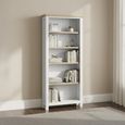 Modern Bookcase - Large - Grey Painted