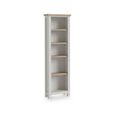 Modern Bookcase - Slim - Grey Painted