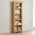 Salisbury Premium Narrow Bookcase - Oak