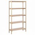 Braidwood Bookcase - Open - Tall - White Oak