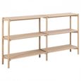 Braidwood Bookcase - Open - Wide - White Oak