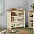 Lundy Bookcase - Low - Ivory Painted