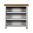 Lundy Bookcase - Low - Grey Painted