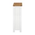 Lundy Bookcase - Low - White Painted