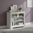 Cromwell Bookcase - Low - Grey Painted