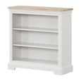 Cromwell Bookcase - Low - Grey Painted