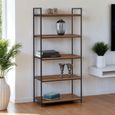 Tribeca Open Tall Shelving Unit - Walnut