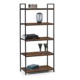 Tribeca Open Tall Shelving Unit - Walnut