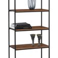 Tribeca Open Tall Shelving Unit - Walnut