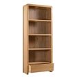 Curve Bookcase - 1 Drawer - Oak