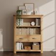 Treviso Low Bookcase - Oak