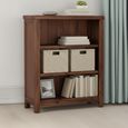 Andorra Low Bookcase - Dark Acacia