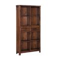 Andorra Tall Bookcase - 2 Drawer - Dark Acacia