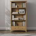 Kilkenny Large Bookcase - 2 Drawer - Oak