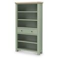 Clearance - Salcombe Bookcase - Large - 1 Drawer - Sage Oak - FSS16586