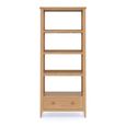 Henley Oak and Rattan Tall Bookcase