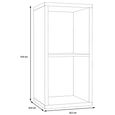 Mauro Shelving Unit - 2 Open - Artisan Oak