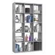 Mauro Shelving Unit - 15 Open - Grey Concrete