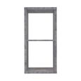 Mauro Shelving Unit - 2 Open - Grey Concrete