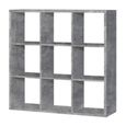 Mauro Shelving Unit - 9 Open - Grey Concrete