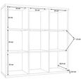 Mauro Shelving Unit - 9 Open - Grey Concrete