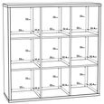 Mauro Shelving Unit - 9 Open - Grey Concrete