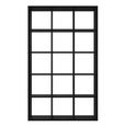 Mauro Shelving Unit - 15 Open - Matt Black