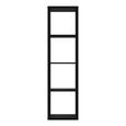 Mauro Shelving Unit - 4 Open - Matt Black