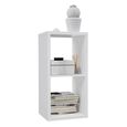 Mauro Shelving Unit - 2 Open - Matt White