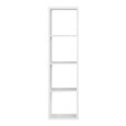 Mauro Shelving Unit - 4 Open - Matt White