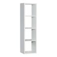 Mauro Shelving Unit - 4 Open - Matt White