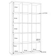 Mauro Shelving Unit - 15 Open - Sonoma Oak