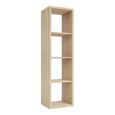 Mauro Shelving Unit - 4 Open - Sonoma Oak