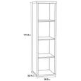 Mauro Shelving Unit - 4 Open - Sonoma Oak