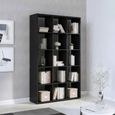 Mauro Shelving Unit - 15 Open - Matt Black
