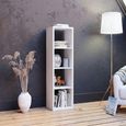 Mauro Shelving Unit - 4 Open - Matt White