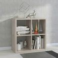 Mauro Shelving Unit - Square - 4 Open - Sand Oak
