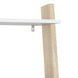 Oslo Bookcase - 1 Drawer - Leaning - White and Oak