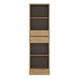 Shetland Bookcase - 3 Drawer - Narrow - Oak