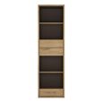 Shetland Bookcase - 3 Drawer - Narrow - Oak