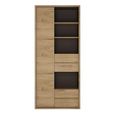 Shetland Bookcase - 1 Door - 4 Drawer - Tall - Oak