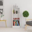 Basic Bookcase - Low - White
