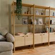 Hazlemere Single Bookcase Extension - 2 Door - Matt Lacquered